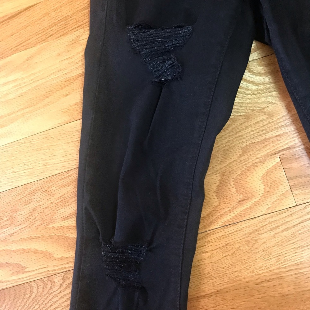 Topshop Moto Leigh Black Pants W25 L30 - Picture 3 of 6